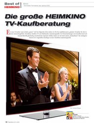 Heimkino: Die große HEIMKINO TV-Kaufberatung (Ausgabe: 12/2010-1/2011)