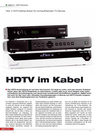 digital home: HDTV im Kabel (Ausgabe: 1)