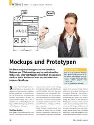 Internet Magazin: Mockups und Prototypen (Ausgabe: 8)
