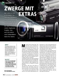 VIDEOAKTIV: Zwerge mit Extras (Ausgabe: Sonderheft Camcorder Kaufberater 1/2012)