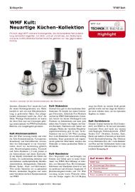 Technik zu Hause.de: WMF Kult: Neuartige Küchen-Kollektion (Vergleichstest)