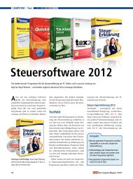 com! professional: Steuersoftware 2012 (Ausgabe: 3)