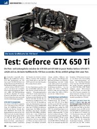 PC Games Hardware: Geforce GTX 650 Ti (Ausgabe: 12)