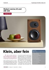 AV-Magazin.de: Nubert nuLine 24 und AW-500: Klein, aber fein (Vergleichstest)