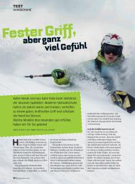 SkiMAGAZIN: Fester Griff, aber ganz viel Gefühl (Ausgabe: 5/2013 (November))