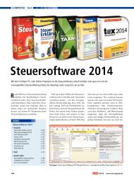 com! professional: Steuersoftware 2014 (Ausgabe: 3)