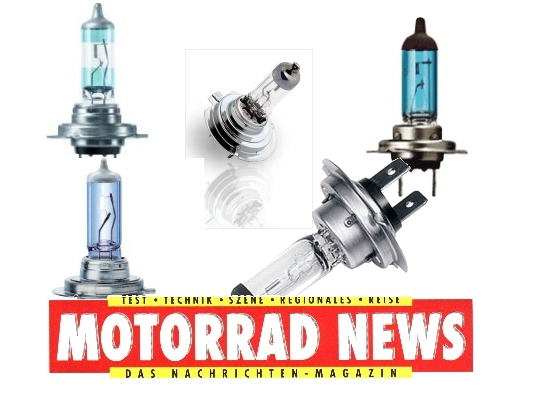 Motorradbeleuchtungen Elf H7 Halogenlampen Fur Motorrader Osram Und Philips Strahlende Sieger