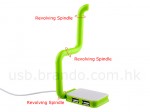 Brando USB 4-Port Hub with foldable Light