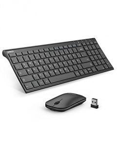 Tedgem Tastatur Maus Set Tastatur Maus Set Kabellos Wireless Tastatur Maus Set Funktastatur Mit Maus Mit 2 In 1 Usb Empfanger Tast Keyboard Wireless Desktop Pc