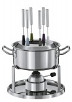 Edelstahltopf eines Fleischfondues