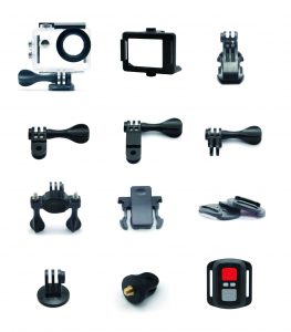 Lieferumfang der GoXtreme Discovery