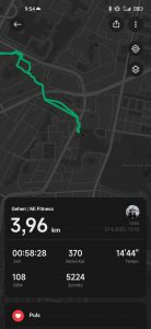 Trainingsauswertung Mi Band 7