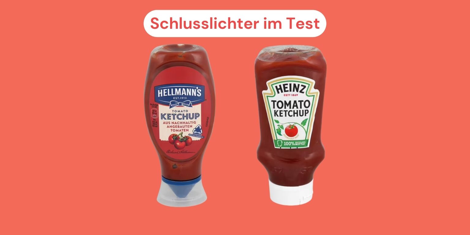 Ketchupflaschen von Hellmann‘s und Heinz