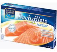 Produktbild Aldi Nord / Golden Seafood Lachsfilets natur (Herkunft Chile)