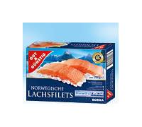 Produktbild Edeka / Gut & Günstig Norwegische Lachsfilets Premiumqualität