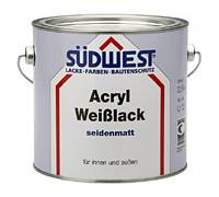 Produktbild Südwest Acryl Weißlack seidenmatt