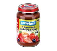 Produktbild dm / Babylove Erdbeere und Himbeere in Apfel
