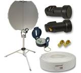 SAT-Antenne im Test: PX60 Camping-Set (PX60 + LNB PXSI-01 + 10m Sat Koaxialkabel + F-Stecker + Stativ + Kompass) von PremiumX, Testberichte.de-Note: ohne Endnote