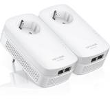 Powerline (Netzwerk über Stromnetz) im Test: AV2000 2-Port Gigabit Passthrough Powerline Starter Kit (TL-PA9020P KIT) von TP-Link, Testberichte.de-Note: 2.0 Gut