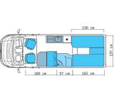 Wohnmobil im Test: Swan 636 L4H2 2.2 HDI 6-Gang manuell (96 kW) von Bravia Mobil, Testberichte.de-Note: 1.0 Sehr gut