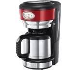 Kaffeemaschine im Test: Retro Ribbon Red Thermo Kaffeemaschine von Russell Hobbs, Testberichte.de-Note: 2.5 Gut
