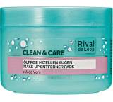 Clean & Care ölfreie Mizellen Augen Make-up Entferner Pads