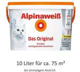 Farbe im Test: Alpinaweiß Das Original (mit Konservierungsmitteln) von Alpina, Testberichte.de-Note: 1.5 Sehr gut