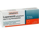 Magen- / Darm-Medikament im Test: Loperamid-ratiopharm akut Filmtabletten von Ratiopharm, Testberichte.de-Note: 1.3 Sehr gut