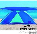 Strandmuschel im Test: Strandmuschel mit Sonnendach von Rix / Explorer, Testberichte.de-Note: ohne Endnote