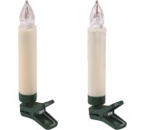 Weihnachtsbeleuchtung im Test: Kabellose Christbaumkerzen von Aldi Nord / Lightzone, Testberichte.de-Note: ohne Endnote