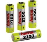 Akku im Test: NiMH Akku AA Mignon 2700 mAh von Hama, Testberichte.de-Note: 3.3 Befriedigend