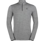 Bl Top Turtle Neck L/S Half Zip Natural 100% Merino Shirt