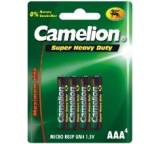 Batterie im Test: Zink-Kohle-Batterie Super Heavy Duty (Mignon - AA/R6/M3/UM4) von Camelion, Testberichte.de-Note: 1.6 Gut