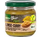 Linse-Curry, pflanzlicher Brotaufstrich