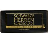 Schwarze Herren Schokolade Edelbitter