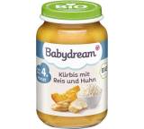 Kürbis mit Reis und Huhn