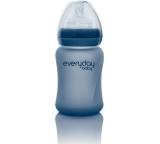 Glasflasche S Silikonmantel Blueberry, 150 ml