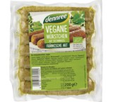 Vegan-vegetarisches Gericht im Test: Vegane Würstchen Fränkische Art von Dennree, Testberichte.de-Note: 3.0 Befriedigend