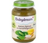 Babynahrung im Test: Rahm-Spinat in Kartoffelgemüse von Rossmann / Babydream, Testberichte.de-Note: 5.0 Mangelhaft