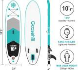 SUP-Board im Test: Aufblasbares All-Around-Paddle-Board von Goosehill, Testberichte.de-Note: ohne Endnote