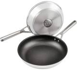Pfanne im Test: Foodi Zerostick 2-teiliges Edelstahl-Bratpfannenset C62200EU von Ninja, Testberichte.de-Note: 1.7 Gut