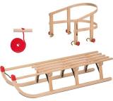 Schlitten im Test: Holzschlitten 110 cm mit Rückenlehne von KS-Direkt, Testberichte.de-Note: 1.4 Sehr gut