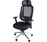 Bürostuhl im Test: Drehstuhl mit verstellbarer Kopfstütze von Lidl / Livarno Home, Testberichte.de-Note: ohne Endnote