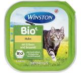 Katzenfutter im Test: Bio Huhn mit Erbsen und Sesamöl von Rossmann / Winston, Testberichte.de-Note: 2.0 Gut