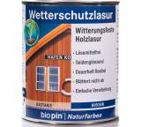 Holz-Lasur im Test: Wetterschutzlasur (Kastanie) von Bio Pin, Testberichte.de-Note: 4.0 Ausreichend
