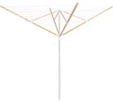 Wäscheständer im Test: Wäschespinne, mit Tragearmen aus Bambus von Lidl / Aquapur, Testberichte.de-Note: ohne Endnote