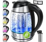 Wasserkocher im Test: Glas-Wasserkocher 1,8L von Kesser, Testberichte.de-Note: 1.7 Gut