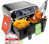 Heißluftfritteuse im Test: Dual Zone 8L von Stillstern, Testberichte.de-Note: 1,3