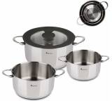 Kochtopf im Test: Foodies Topfset (4-tlg.) von Masterpro, Testberichte.de-Note: 1.9 Gut