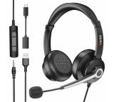 Headset im Test: Headsets Noise Cancelling Mikrofon von Wantek, Testberichte.de-Note: 1.9 Gut